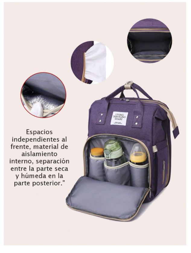 Mochila-Cuna Portátil (40%off hasta agotar stock, color único)